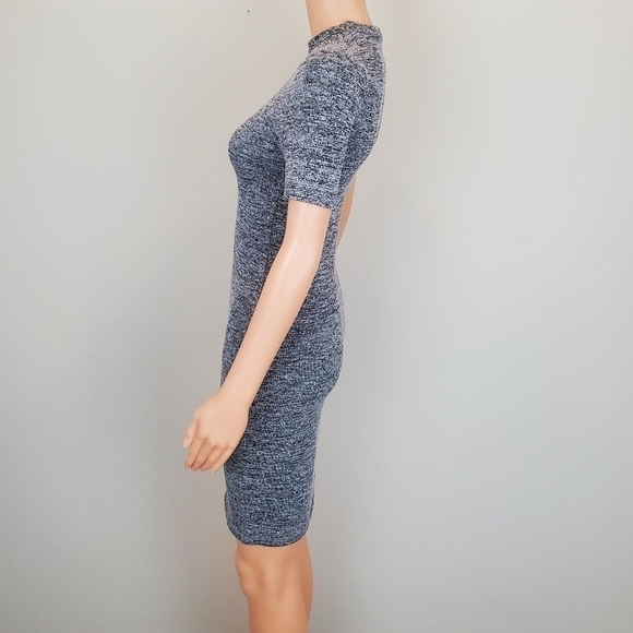 French Connection grey short sleeve bodycon mini dress size 4 - Picture 5 of 13